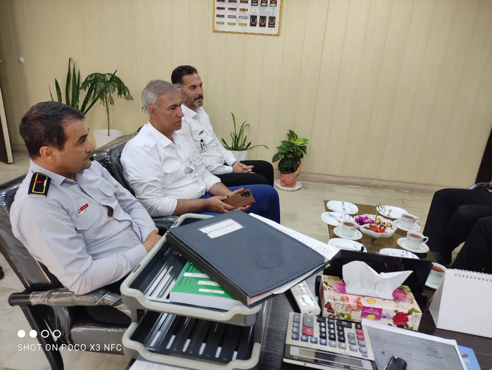 بازدید رئیس سازمان آتش‌نشانی شهر گلستان از سازمان آتش‌نشانی اسلامشهر