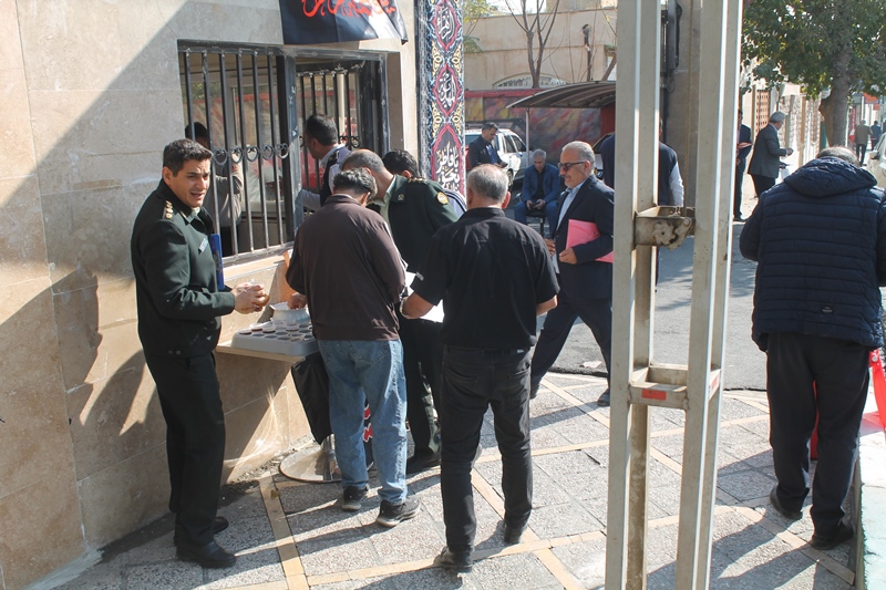 برگزاری موکب عزاداری حضرت فاطمه(س) در سازمان آتش‌نشانی اسلامشهر