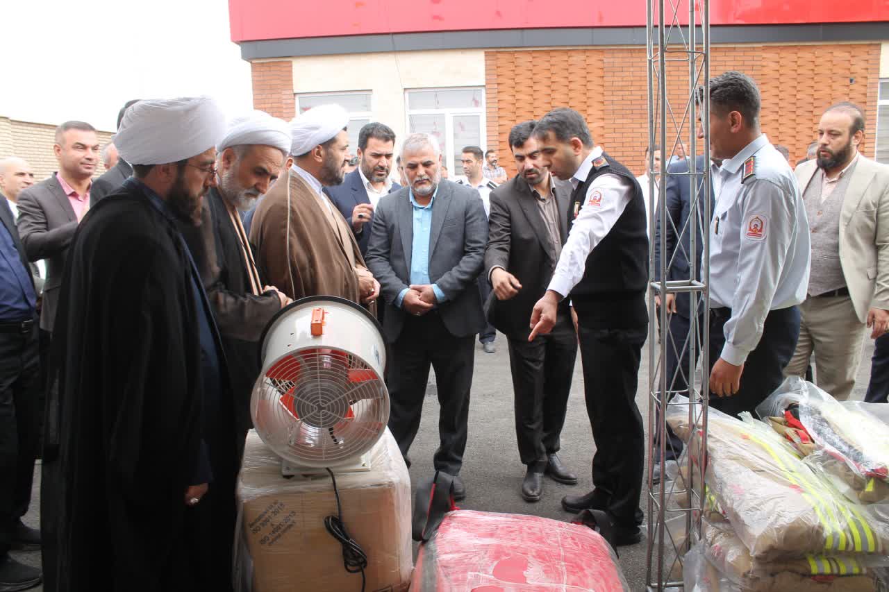 گزارش مهندس حسین یاری رییس سازمان آتش نشانی از افتتاح ایستگاه جدید آتش نشانی واقع در شهرک طالقانی